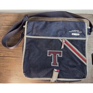 Vintage Y2K Tommy Hilfiger Denim Small Messenger Purse Shoulder Bag Crossbody